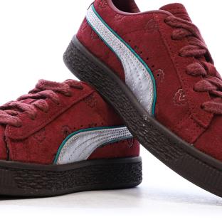 Basket Rouge Garçon Puma Suede 2 One Piece vue 7