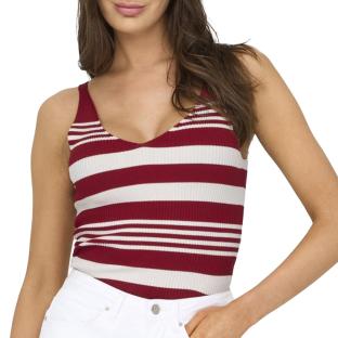 Débardeur Rouge/Blanc Femme Only Orvieto vue 0