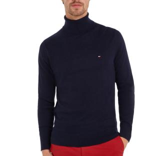 Pull Marine Homme Tommy Hilfiger Pima Org pas cher