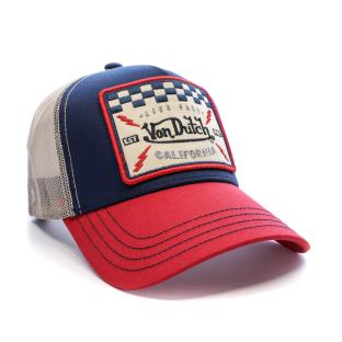 Casquette Bleu/Rouge/Beige Homme Von Dutch Ahig vue 0