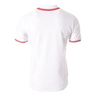 Polo Blanc/Rouge Homme Lee Cooper Opan vue 2