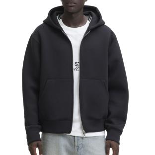 Sweat Zippé Noir Homme Jack & Jones Cover Scuba vue 0