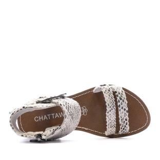 Sandales Blanches Fille Chattawak Pacome vue 4