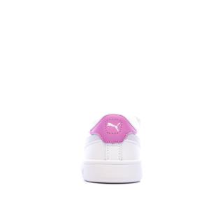Baskets Blanc/Rose Fille Puma Smash 3.0 vue 0
