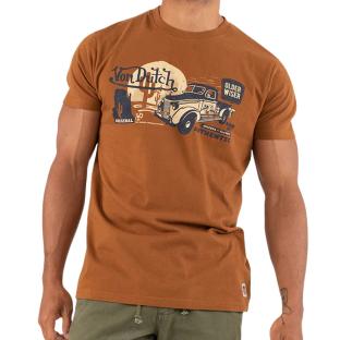 T-shirt Marron Homme Von Dutch Truck pas cher