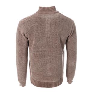 Pull Marron Homme RMS26 Chenille vue 2
