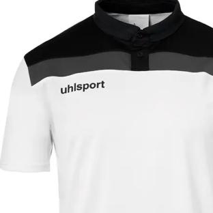 Polo blanco/negro para hombre UHLSPORT Offense 23 ver 0