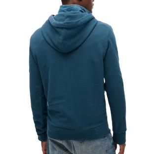 Sweat à Capuche Bleu Homme Superdry Plain Hood vue 2