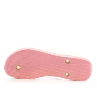 Tongs Roses Paillettes Femme Havaianas Hav Slim Glitter Flourish vue 2
