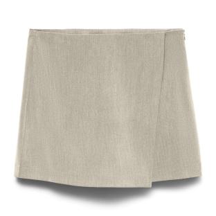 Jupe Short Beige Femme Vero Moda Queenie vue 0