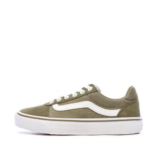Baskets Kaki Femme Vans Ward Deluxe pas cher