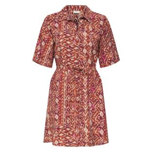 Robe Terracotta/Écru Femme JDY Life 2/4 pas cher
