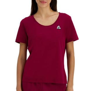 T-Shirt Bordeaux Femme Le Coq Sportif Heritage pas cher