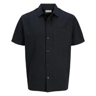 Chemise Noire Homme Jack & Jones Heaston vue 0