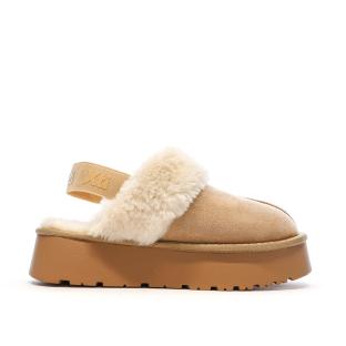 Sabots fourrés à élastique Beige Femme Xti Microfiber vue 2