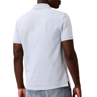Hellblaues Herren-Polohemd von Calvin Klein Jeans, Sommer, Monogram Pique Ansicht 0