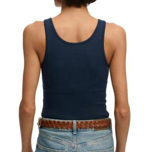 Débardeur Marine Femme Superdry Logo Scoop vue 0