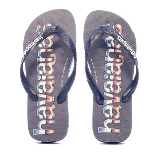 Tongs Marine Homme Havaianas Logomania Print vue 3