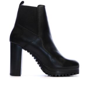 Bottines Noires Femme Tommy Hilfiger TJW NEW ESS vue 2