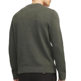 Pull Kaki Homme Jack & Jones Stitch vue 2