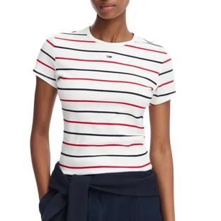 Camiseta beige de mujer Tommy Hilfiger Slim ver 0