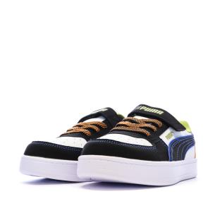 Baskets Blanches/Noires/Bleu Garçon Puma Caven 2.0 vue 0
