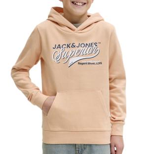 Orangefarbenes Sweatshirt für Jungen von Jack & Jones mit Logo Ansicht 0
