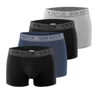 X4 Boxers Homme Bleu/Gris/Noir Von Dutch ORIAS pas cher