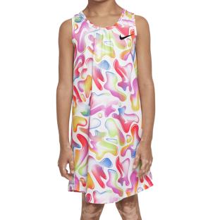 Robe Blanche/Rose Fille Nike Freeze pas cher