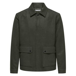 Veste Verte Homme Only & Sons Ponnor vue 0