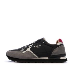 Baskets Noires/Grises Homme Pepe jeans Brit Prints vue 0