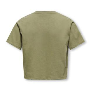 T-Shirt Kaki Fille Kids ONLY Silvina vue 2