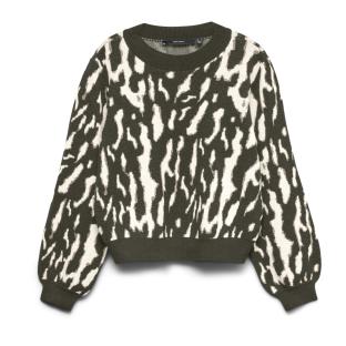 Vero Moda Nancy Women’s White/Brown Jumper Photo of the Espace des Marques %store% store - view of %key%