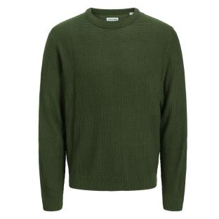 Pull Kaki Homme Jack & Jones Roy vue 0