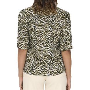 T-Shirt Beige/Noir Femme JDY Nile Life vue 2