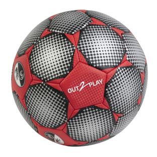 Ballon de Football Rouge/Gris T5 pas cher
