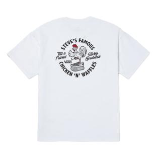 T-Shirt Blanc Homme Vans Chicken Waffle vue 2