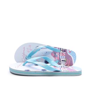 Tongs Bleu/rose Femme Longboard Calasi T1 vue 0