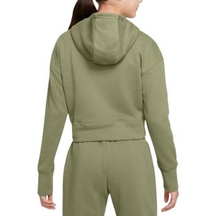 Sweat à Capuche Kaki Fille Nike Club Crop vue 0