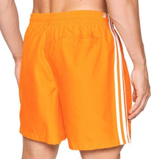 Short de bain Orange Homme Adidas 3-stripes vue 2