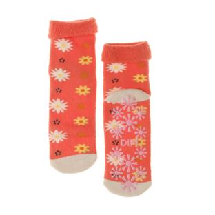 Chaussettes Rose à Fleurs Fille Dim Fantaisie pas cher