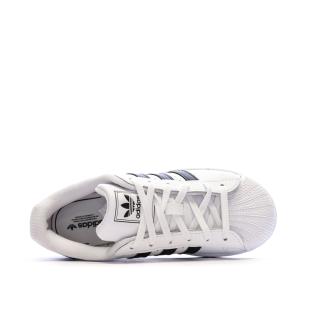 Superstar Baskets Blanc/Noir Mixte Adidas vue 0