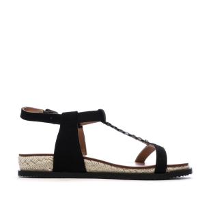Sandales Noir paille Femme Chattawak Summer vue 0