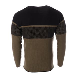 Pull Kaki/Noir Homme RMS26 60963 vue 2