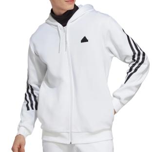 Sweat zippé Blanc Homme Adidas IC8258 pas cher