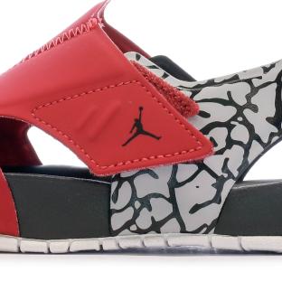 Sandales Rouges Garçon Nike Jordan Flare vue 7