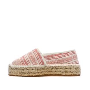 Espadrilles Blanches/Rouges Femme Pare Gabia Aduna vue 0
