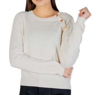 Pull Beige Femme Morgan Boutons vue 0