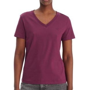 T-Shirt Bordeaux Femme Calvin Klein Jeans Archive LV047B205G vue 0
