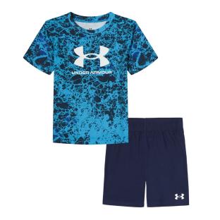 Ensemble Bleu/Noir Garçon Under Armour Tech Printed vue 0